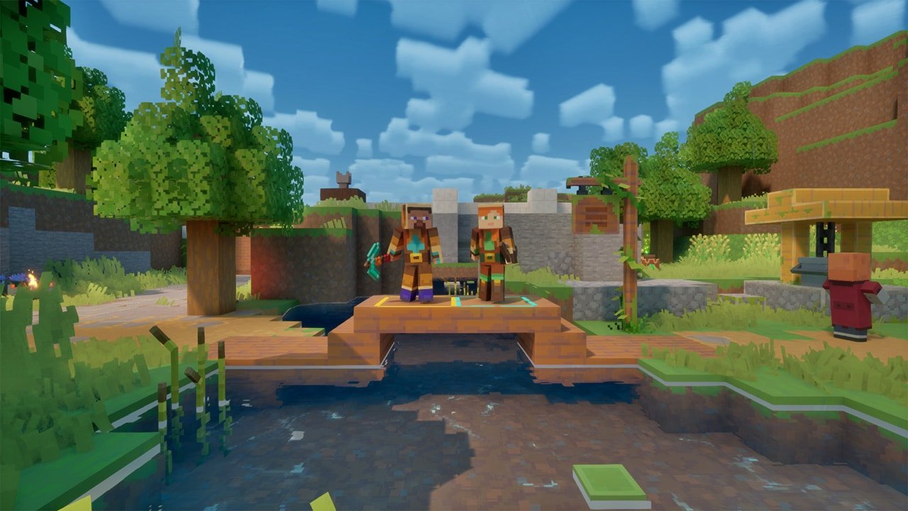 マイクラダンジョンズ2の予約特典 ヒーロースキン(スティーブとアレックス)