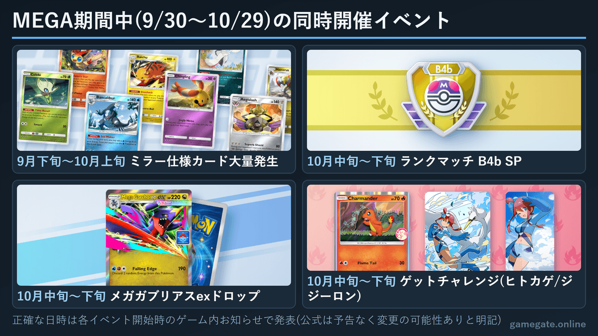ハイクラスパックMEGA期間中の同時開催イベント